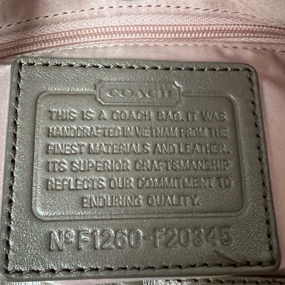 Coach Metallic Croc-Embossed Tote - Picture 13 of 16